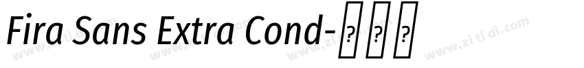 Fira Sans Extra Cond字体转换